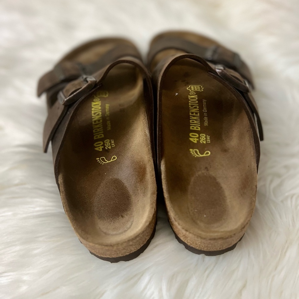 Birkenstock Dark Brown Leather Sandals - Picture 2 of 7